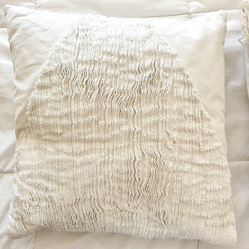 White Decorative Pillows from West Elm - Set of 2